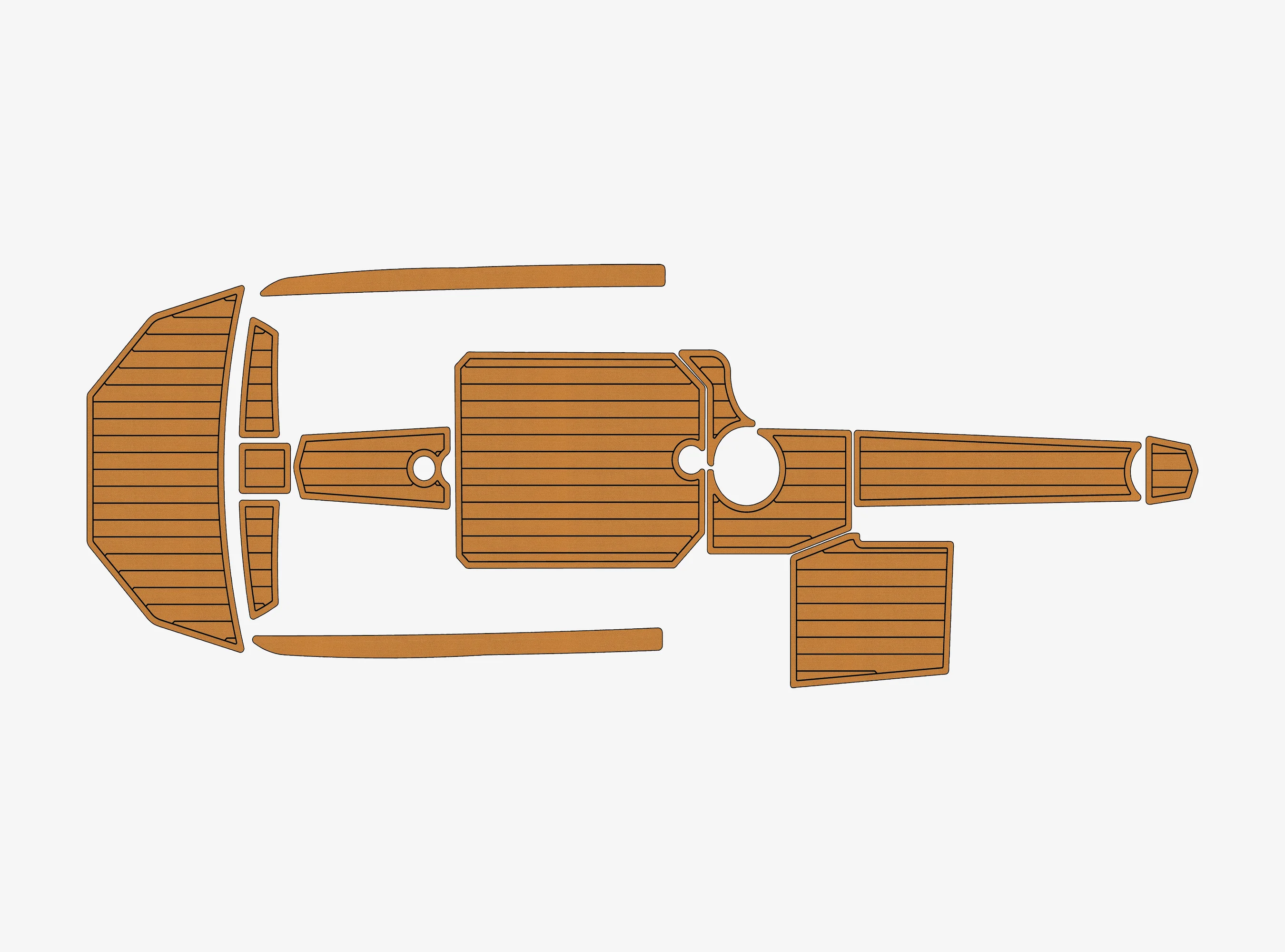 

Морской коврик из ПВХ с имитацией тика, нескользящий, из ЭВА-пены 6 мм (1/4 дюйма), для Supra SC 350 2014 года, Seadek Aqua, для морских судов