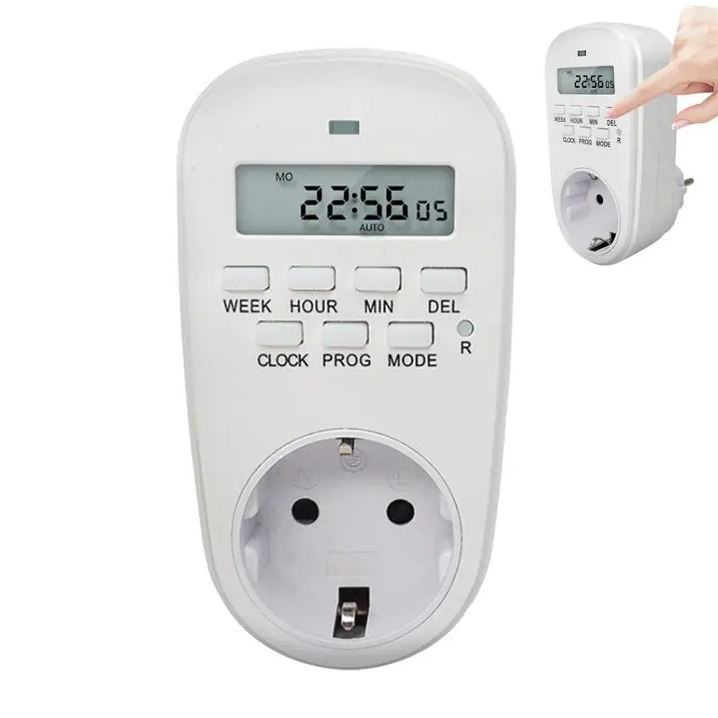 

Kitchen Outlet Timer Socket Eu Plug Digital Timer Plug In Programmable High Accuracy Lcd Display Home Improvement Tool Plug And