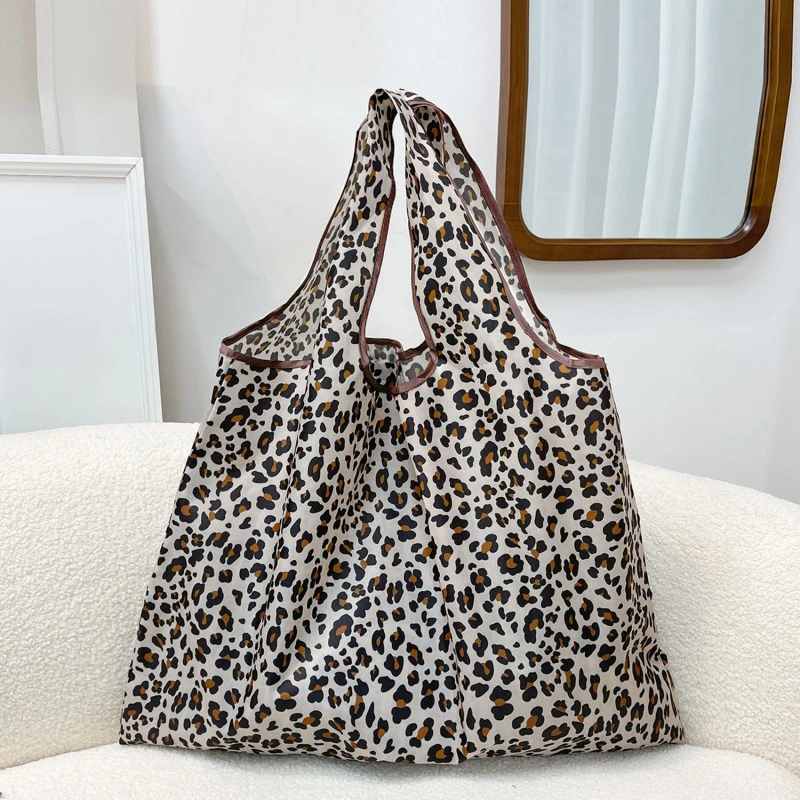 Supermarket Shopping Bag for Ladies Lightweight Foldable Environmental Protection Women Shopping Food Travel Clothes