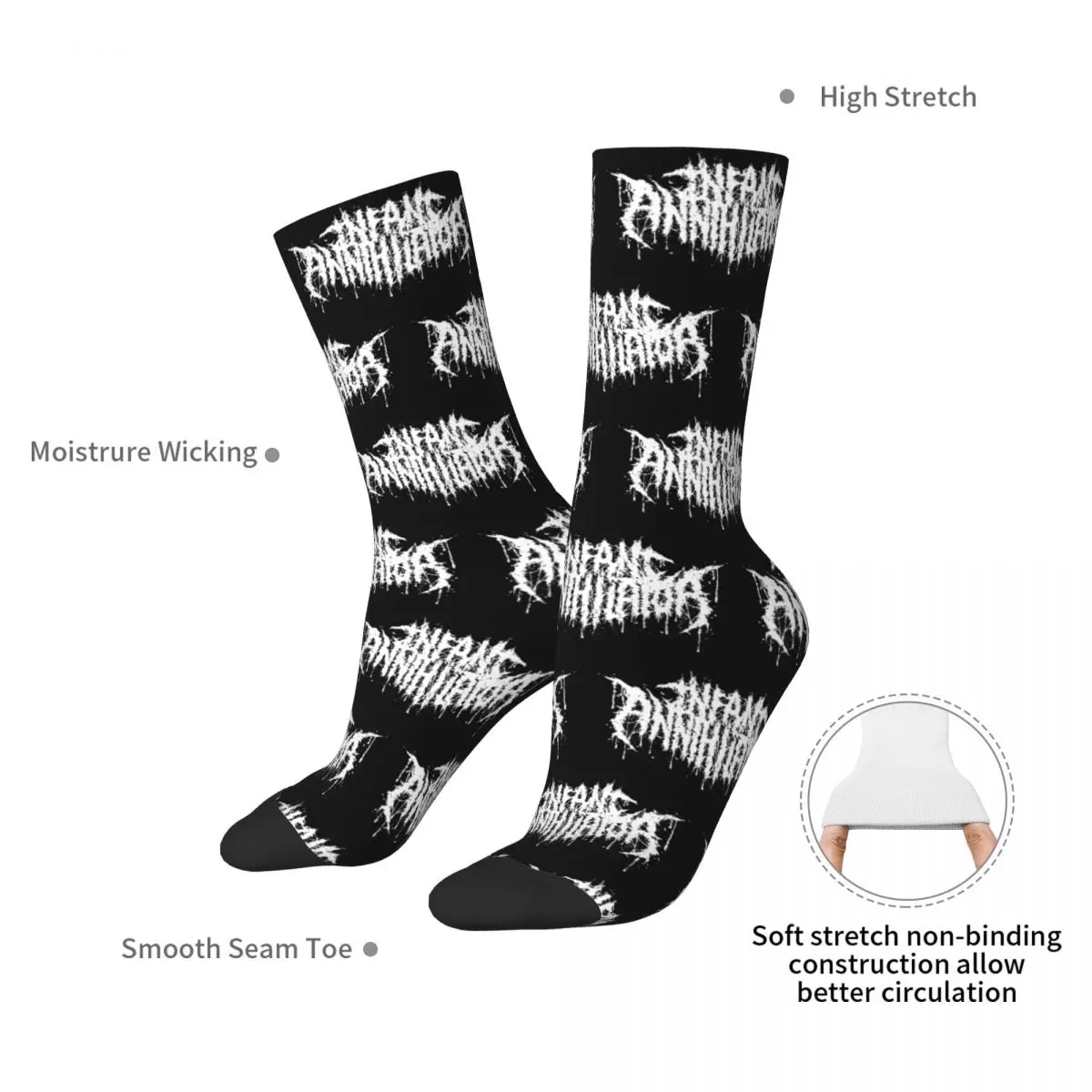 Infant Annihilator Socks Harajuku Super Soft Stockings All Season Long Socks Accessories for Man's Woman's Christmas Gifts