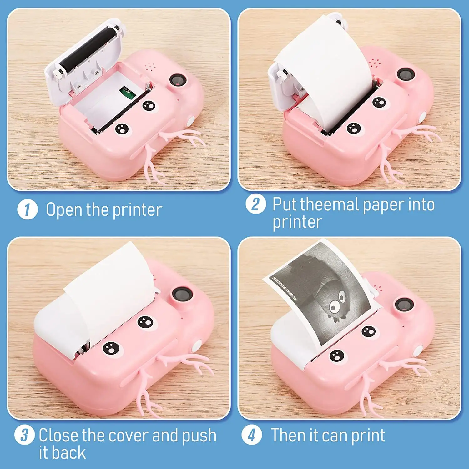 Print Paper,12 Rolls 57x30mm with Core Photo Print Thermal Paper Rolls Instant Print Camera Refill Paper images - 6