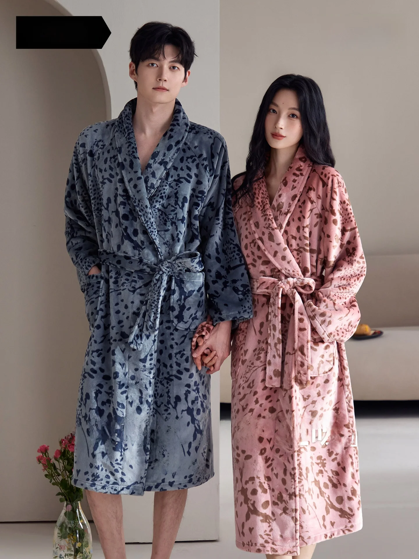 couples-flannel-plush-lined-thick-coral-fleece-long-sleepwear-winter-warm-home-clothes-women's-luxury-print-robe-men's-long-p