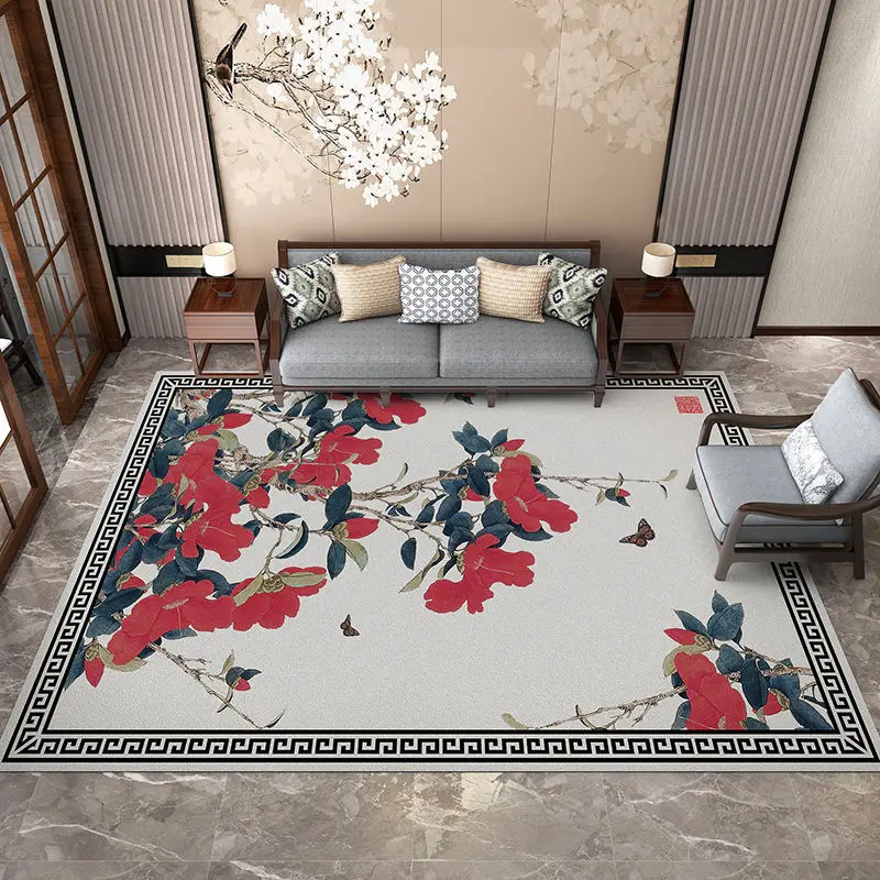 Chinese Style Flower Carpet Living Room Big Size 160x230 Study Decoration Home Rugs for Bedroom 300x400 Room Decor Floor Mats