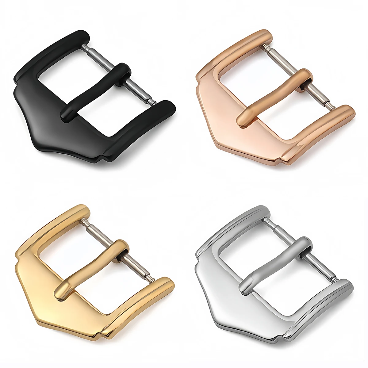 

Пряжка для часов из нержавеющей стали 304L, ремешки для часов, застежка-кнопка для часов, сменная пряжка 16/18/20/22 мм, аксессуары для часов