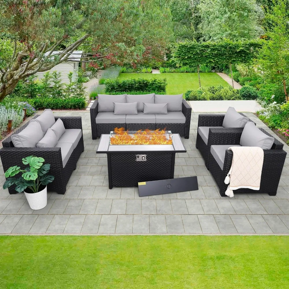 5 Pcs Outdoor Furniture Sets Patio Furniture Set with 45