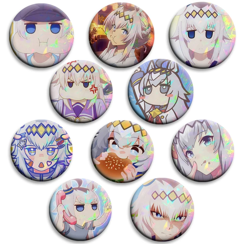 Anime Oguri Cap Peripheral Pin Creative Brooches Cartoon Metal Round Badge for Bag Hat Decoration Clothes Shirt Accessories Gift