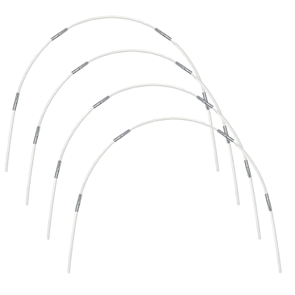 Practical Brand New Connecting Tubes Raised Bed White+Silver 43cm * 5mm Fiberglass For Yards/vegetable Gardens