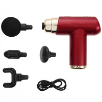 Portable Mini Gun Massager Handheld Muscle Percussion Adjustable Muscle Massager for Back 6 Speeds Smooth ABS Design