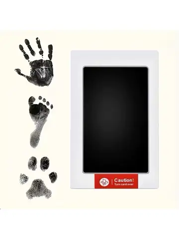 Baby Handprint Footprints Ink Pads for Pet Safe Non-toxic No-Touch Skin Inkless Inkpad Kits Cat Dog Paw Prints Souvenirs Gifts
