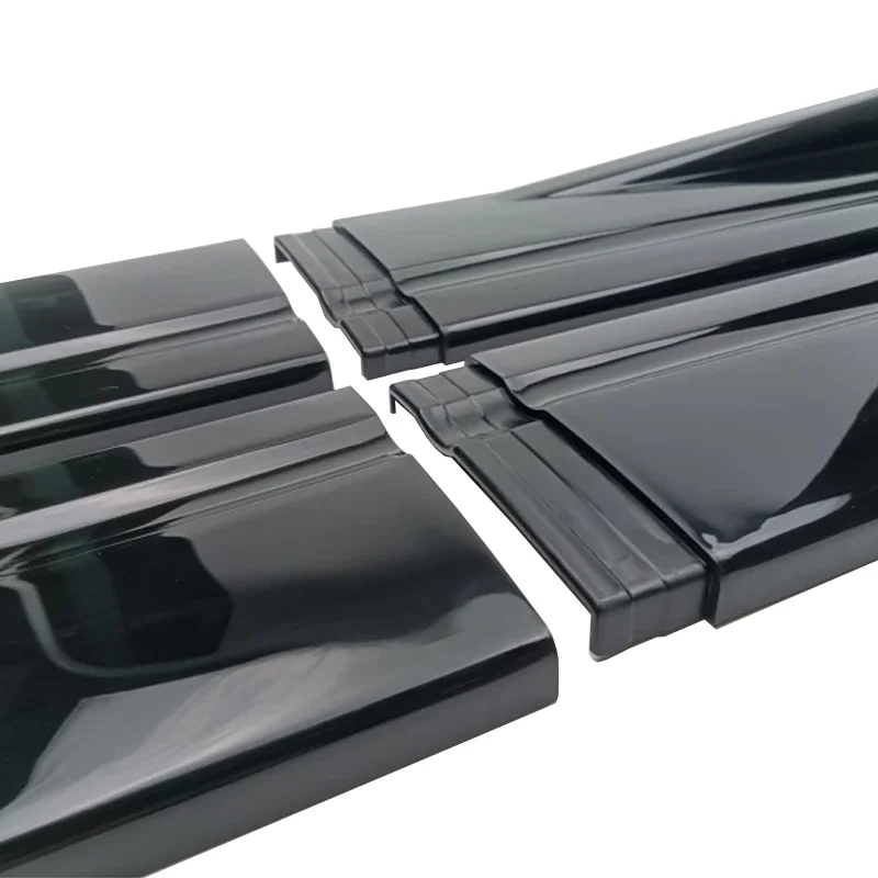 For Mercedes Benz Accessories C117 CLA250 260 CLA45 ClA200 W117 Side Skirt Extensions Rocker Panel Lip 8Pcs 86.6inch/2.2M Gloss - view 4