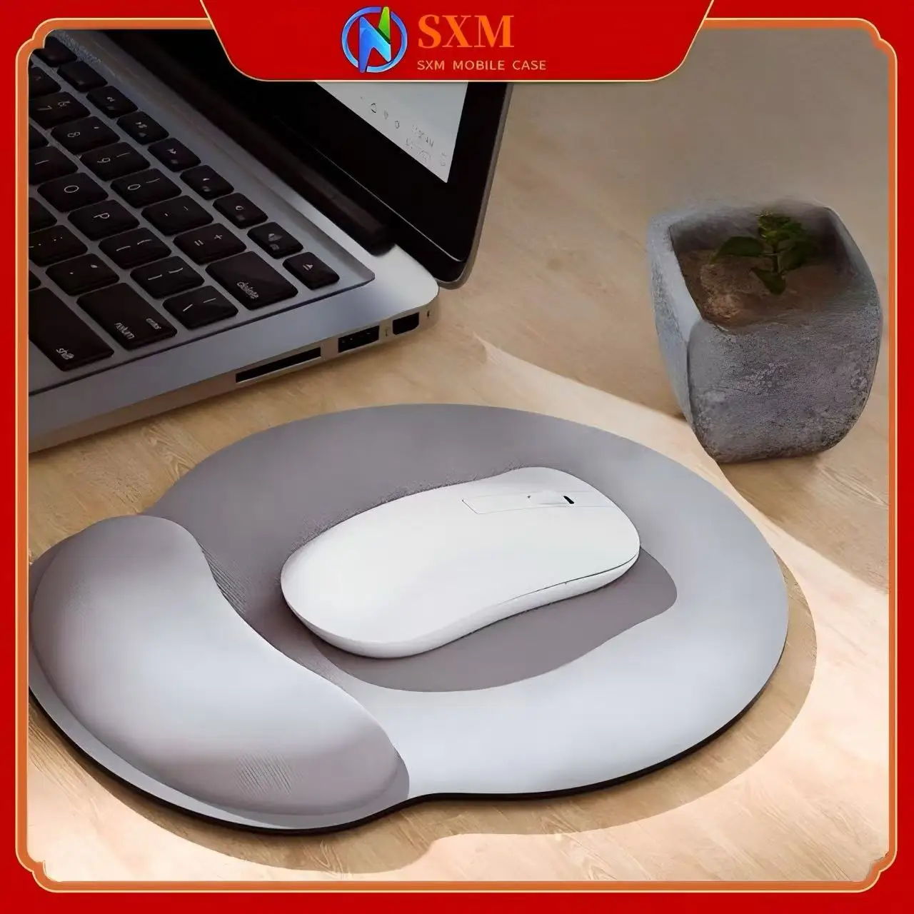 

Коврик для мыши Bracer, однотонный коврик для мыши, коврик для ноутбука, защита запястья, трехмерный, износостойкий