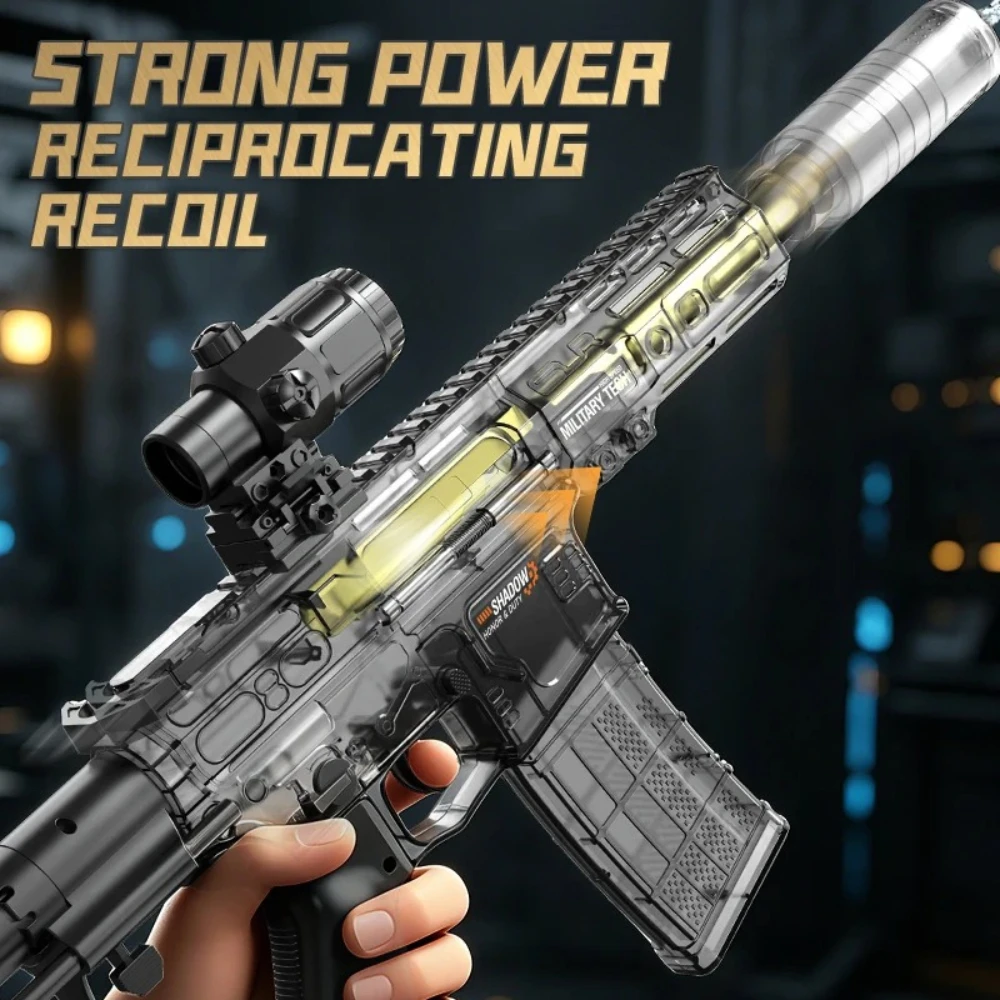 

Electric Function SLR Water Gun Toy Large Capacity High Speed Long Range Water Spraying Gun for Outdoor Water Battle