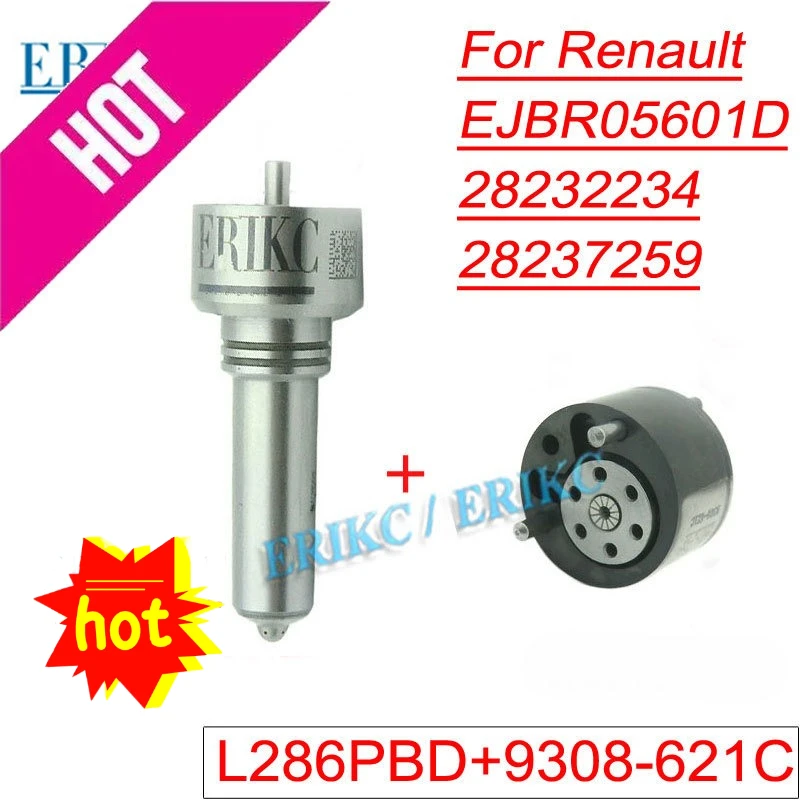 

Nozzle L286PRD L286PBD Valve 9308-621C Diesel Injector Repair Kits 7135-616 For Delphi Renault 28232234 28237259 EJBR05601D