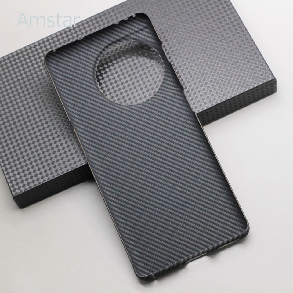 Amstar 600D Ultra-thin Carbon Fiber Case for OnePlus Ace 2 Premium Aramid Fiber Anti-fall Business OnePlus Ace 2 Phone Cover