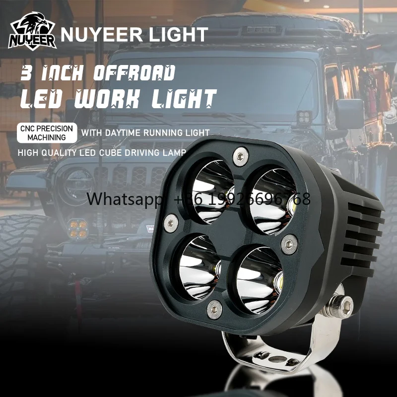 

3 Inch Led Work Light 12V 24V Car 4x4 Offroad Motorcycle Trucks Tractors Boat 4WD ATV SUV Driving Fog Light Spotlight