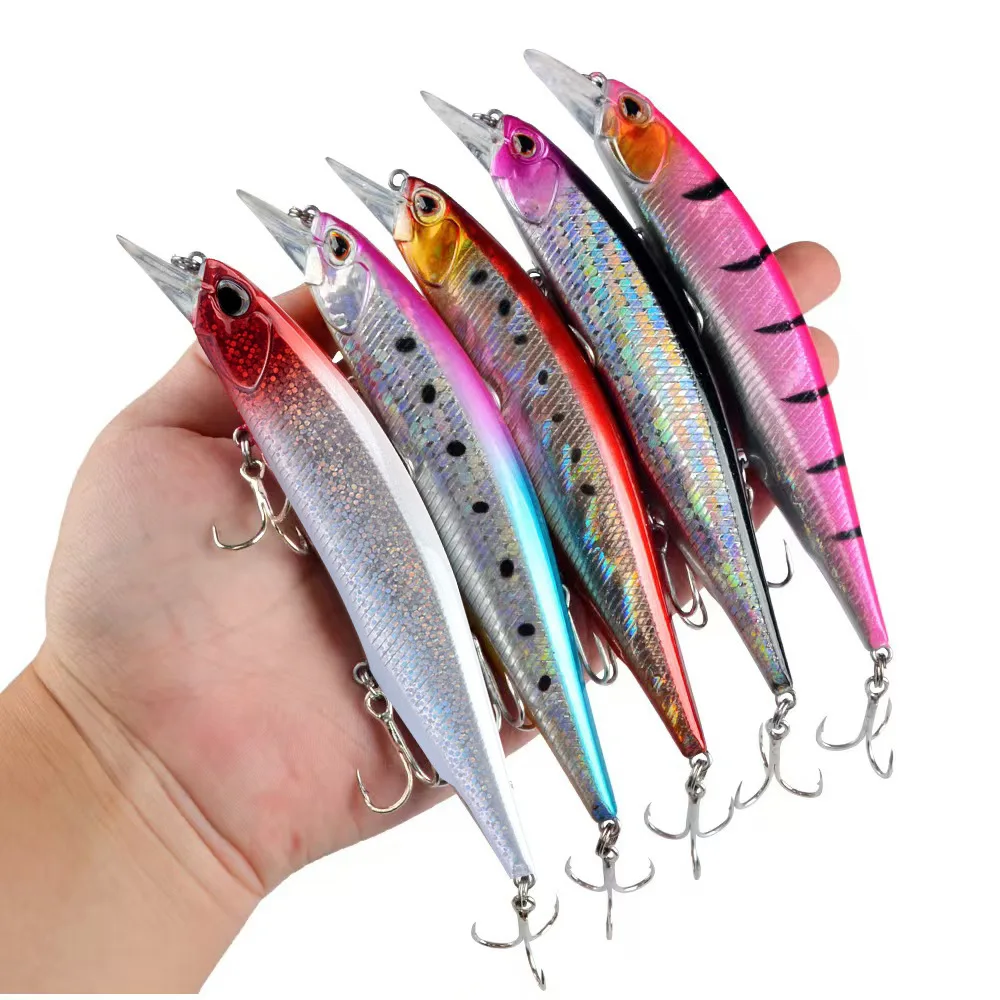 

Long-distance casting big minnow lure 13.4cm/17.5g long-distance casting fake bait sea fishing hard bait