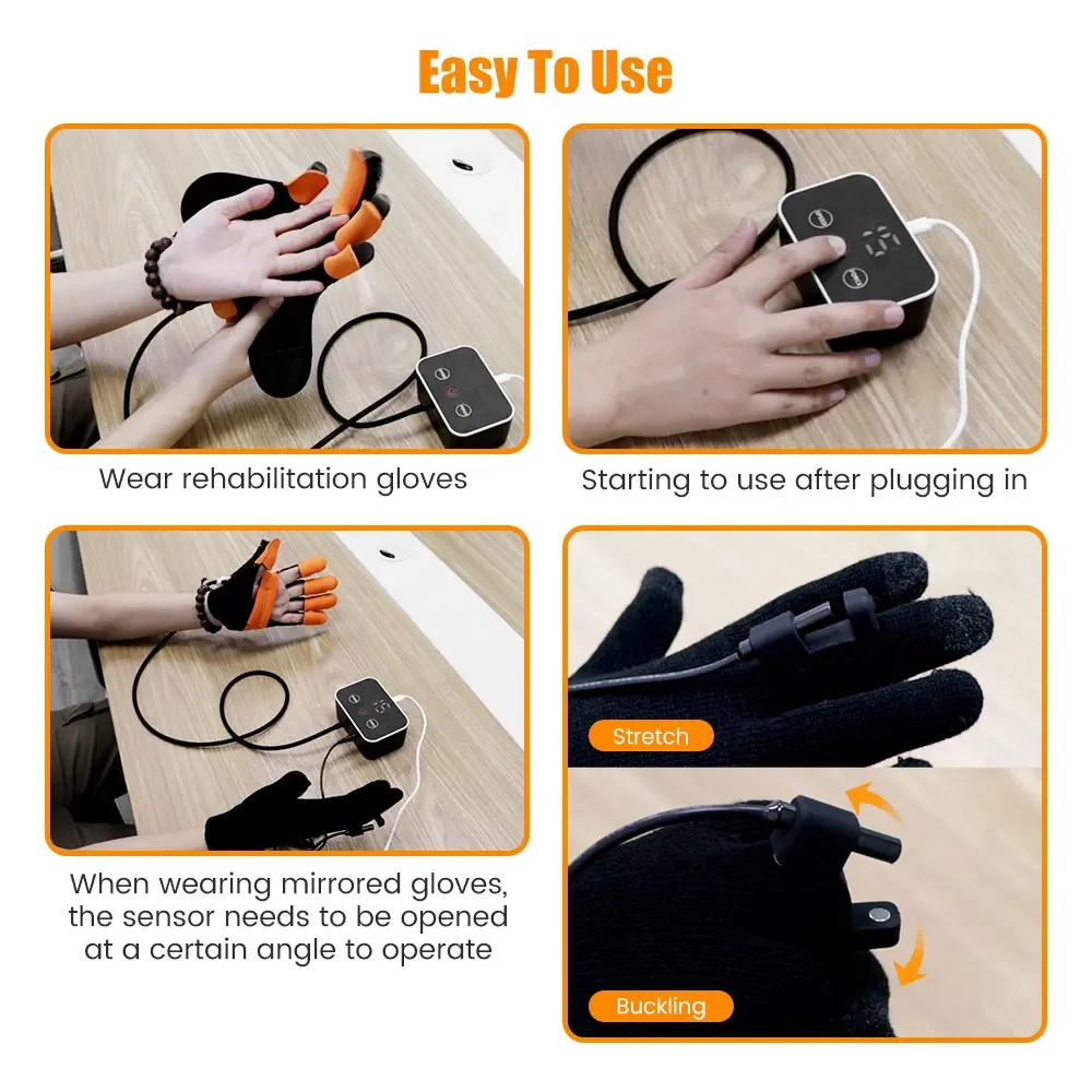 Electric Rehabilitation Robot Gloves for Stroke Hemiplegia Rehabilitation Device Hand Function Recovery Finger Trainning Glove