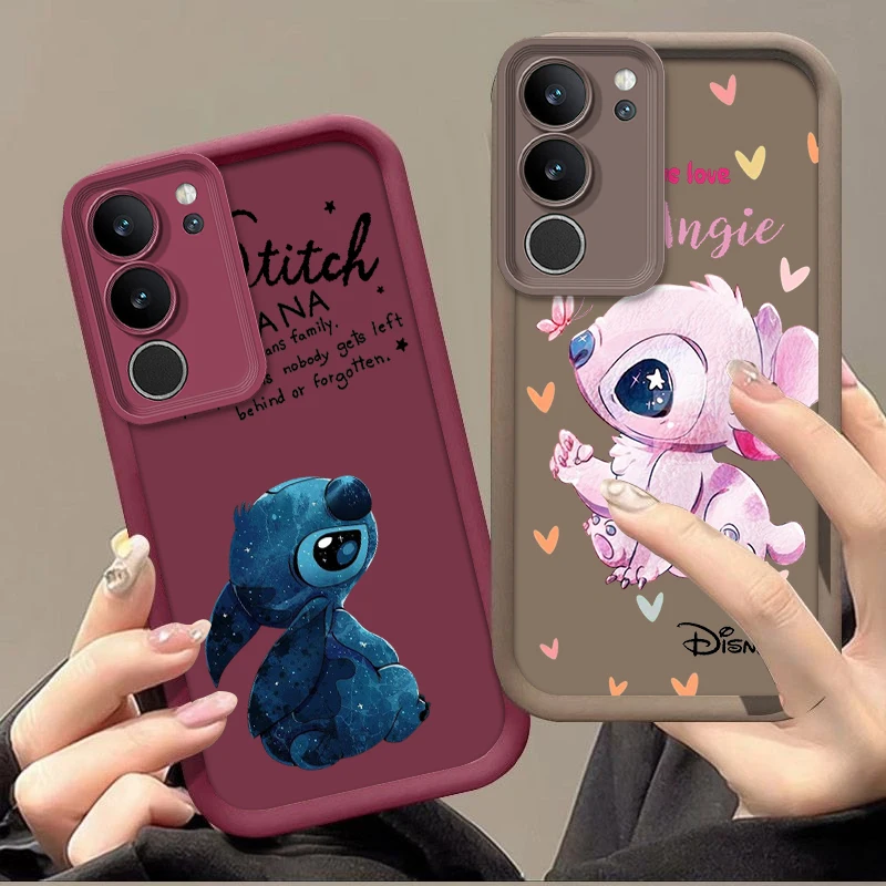 Disney Angie Stitch For Samsung Galaxy A14 A15 A13 A12 A31 A73 A81 A71 A51 Core Lite Eye Ladder Phone Case