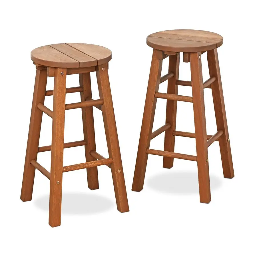 

Комплект из 2-х барных стульев Tioman Outdoor Hardwood Patio Furniture Promo Arch, натуральный цвет, артикул FG17629
