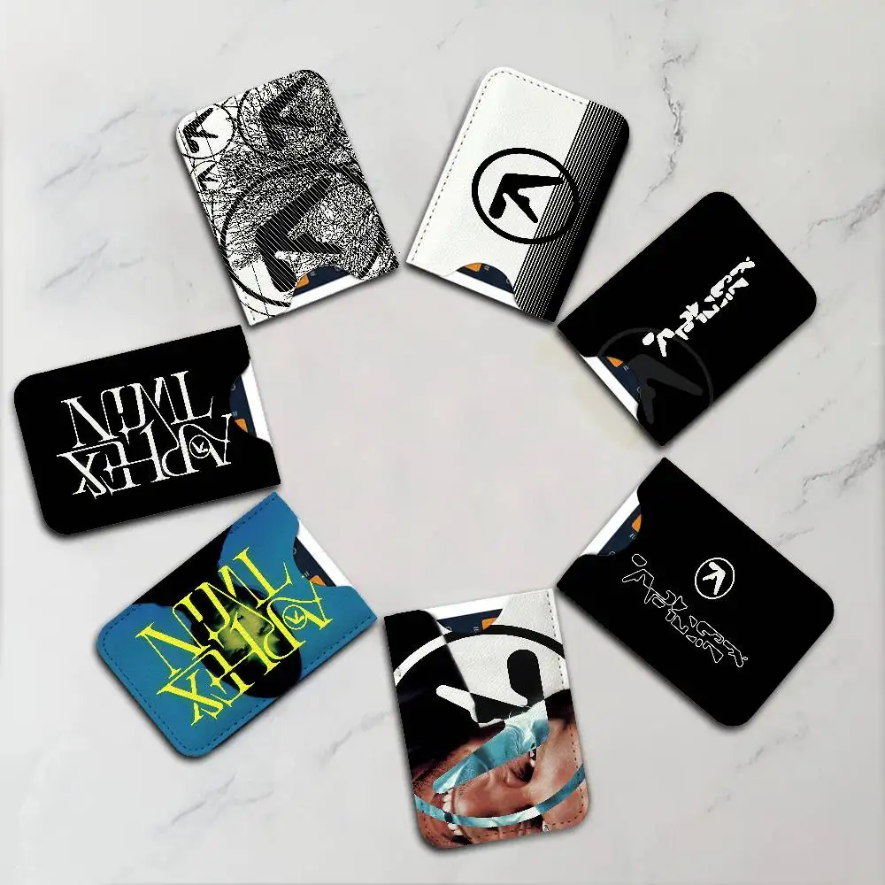 Aphex Twin Richard D James Music Light and thin mini bag small and portable bus card protective leather case for men and women