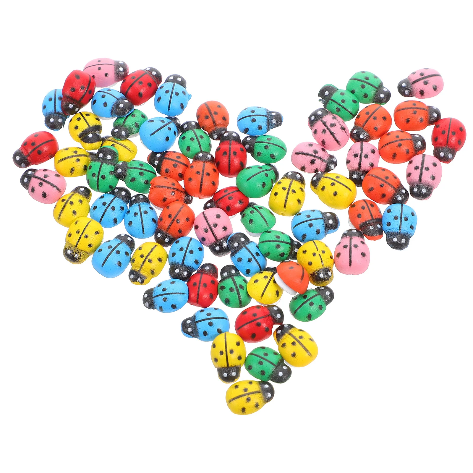 

150Pcs Mini Resin Ladybugs Micro Landscape Ornaments for Garden Decor Outdoor Fairy Terrarium Decoration Craft Landscape