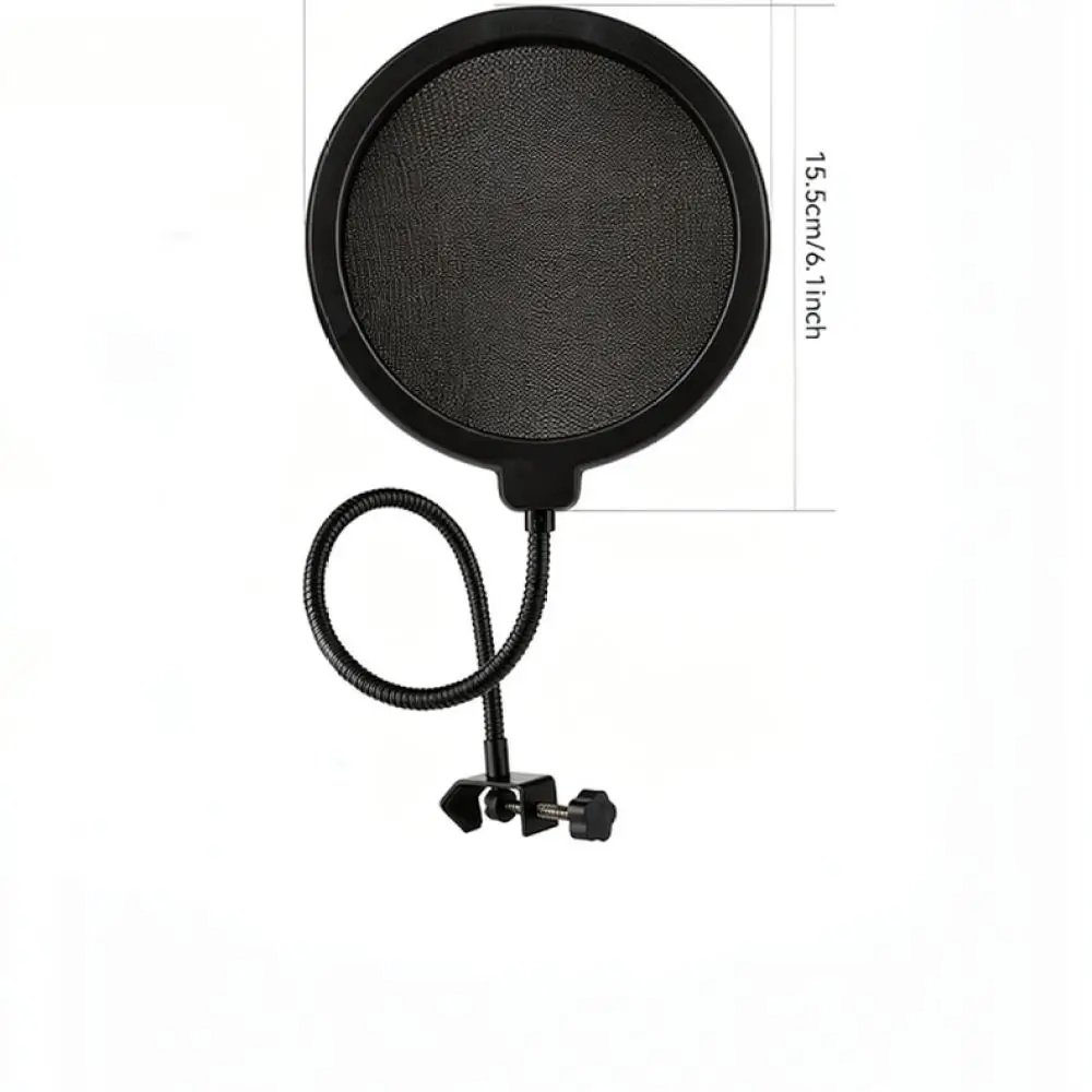 Flexible Gooseneck Microphone Pop Shield Filter Windscreen For Vocal Recording Studio Equipment Mic Noise Reduction