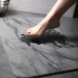 Ultra Non Slip Bath Mat Super Absorbent Bathroom Rug Quick Dry Stone Bathroom Mat 100% Diatomaceous Earth Shower Rug 발매트