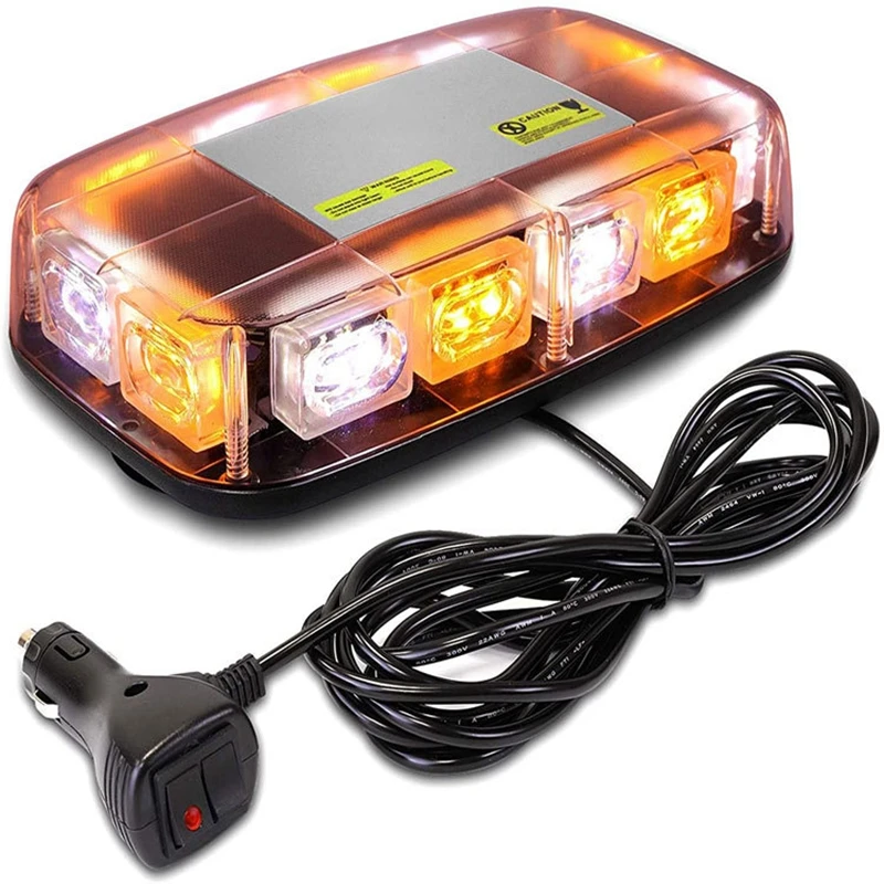 

Strobe Light Law Enforcement Emergency Hazard Warning LED Strobe Light With Magnetic Base Construction Vehicles