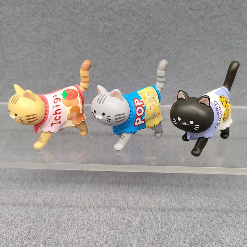 Neue Katze Blind Box Tragen Süßigkeiten verpackung kätzchen Puppen Blind Tasche Dekoration Kinder Weihnachten Geschenk Snack Katze Figur Spielzeug