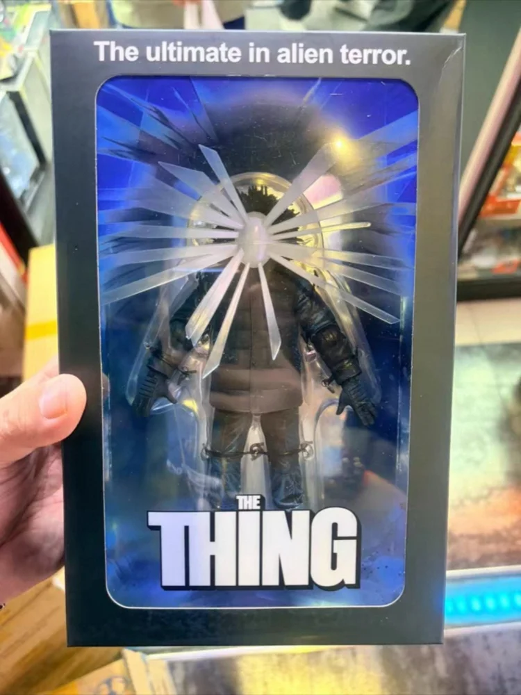 

New Genuine NECA The Thing Poster Version Action Figure In 1/12 Creative Doll Led Light Edition Gold Label Full Set Creative Toy