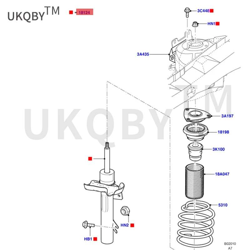 Applicable to F ox front suspension rod swing arm fixing bracket R 6M5118045AAA