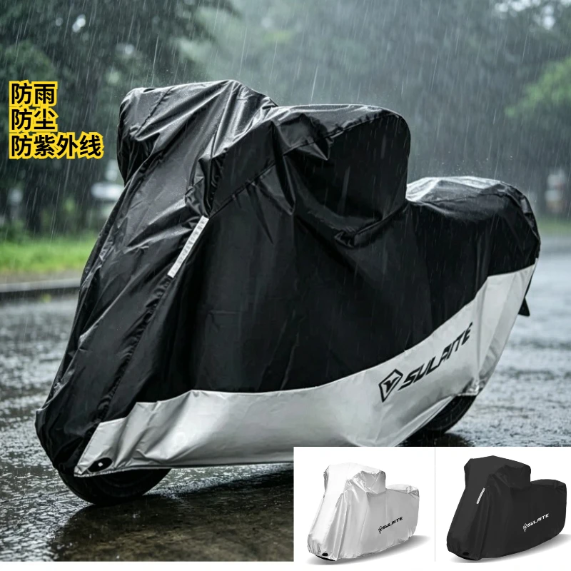 

Motorcycle Oxford Cloth Cover Universal All Weather Motorcycle Electric Vehicle Protector,Rainproof dustproof UV resistant