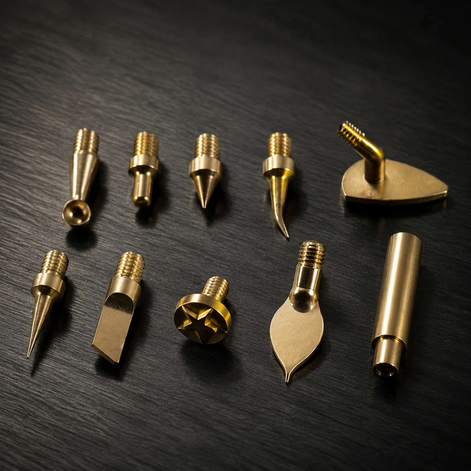 10 Pieces Heat-Set Insert Tool Kit Easy to Use Heat-Set Insert Tool with Interchangeable Tips Compact Corrosion Resistant
