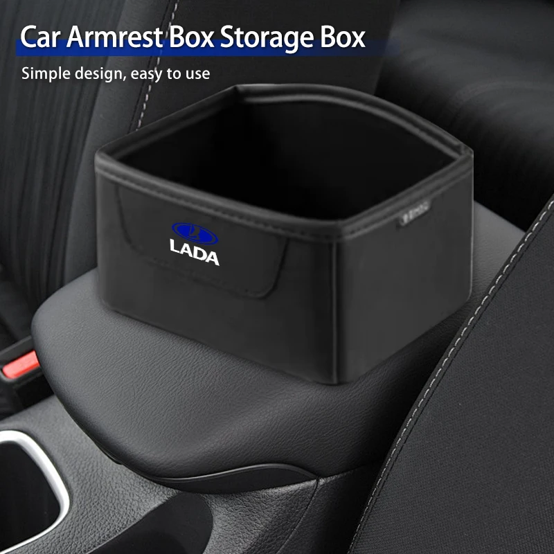 

Car Center Console Storage Box Auto Under Seat Smal Organizer Case For Lada Priora Sedan Sport Kalina Granta Vesta Niva Largus
