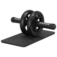 AB Roller Wheel Roller Keep Fit Wheels Home Crunch Artifact No Noise Abdominal Training Equipment for Gym Strength Workouts