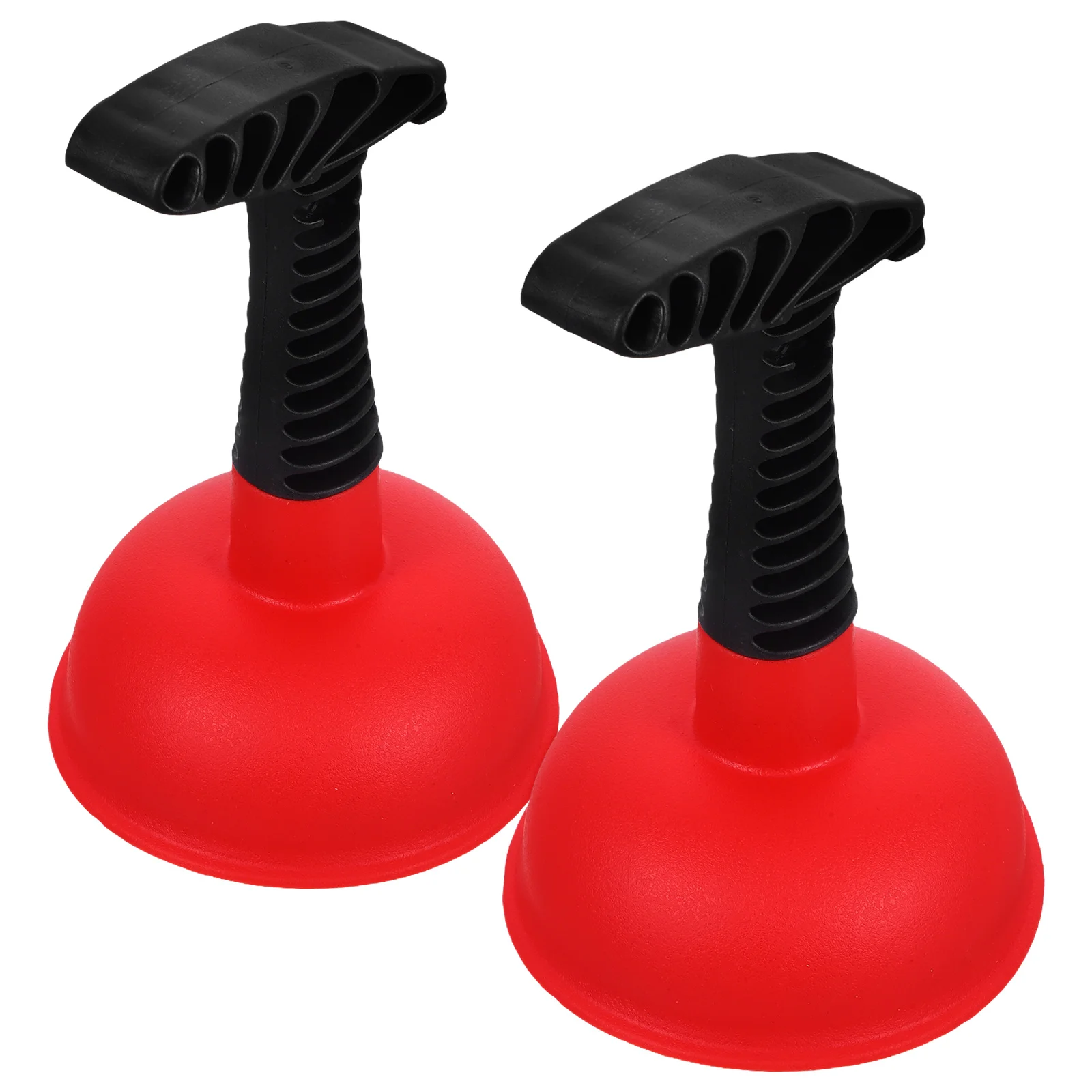 

2 Pcs Unclog Sink Drain Pipe Cleaner Plunger for Bathroom Skin Attractor Red Rubber