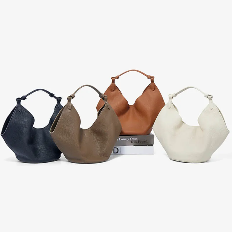 

Head Layer Cowhide Women Bag Fashion New Leather Large Capacity Senior Sense Handbag Versatile Simple Crossbody Bag