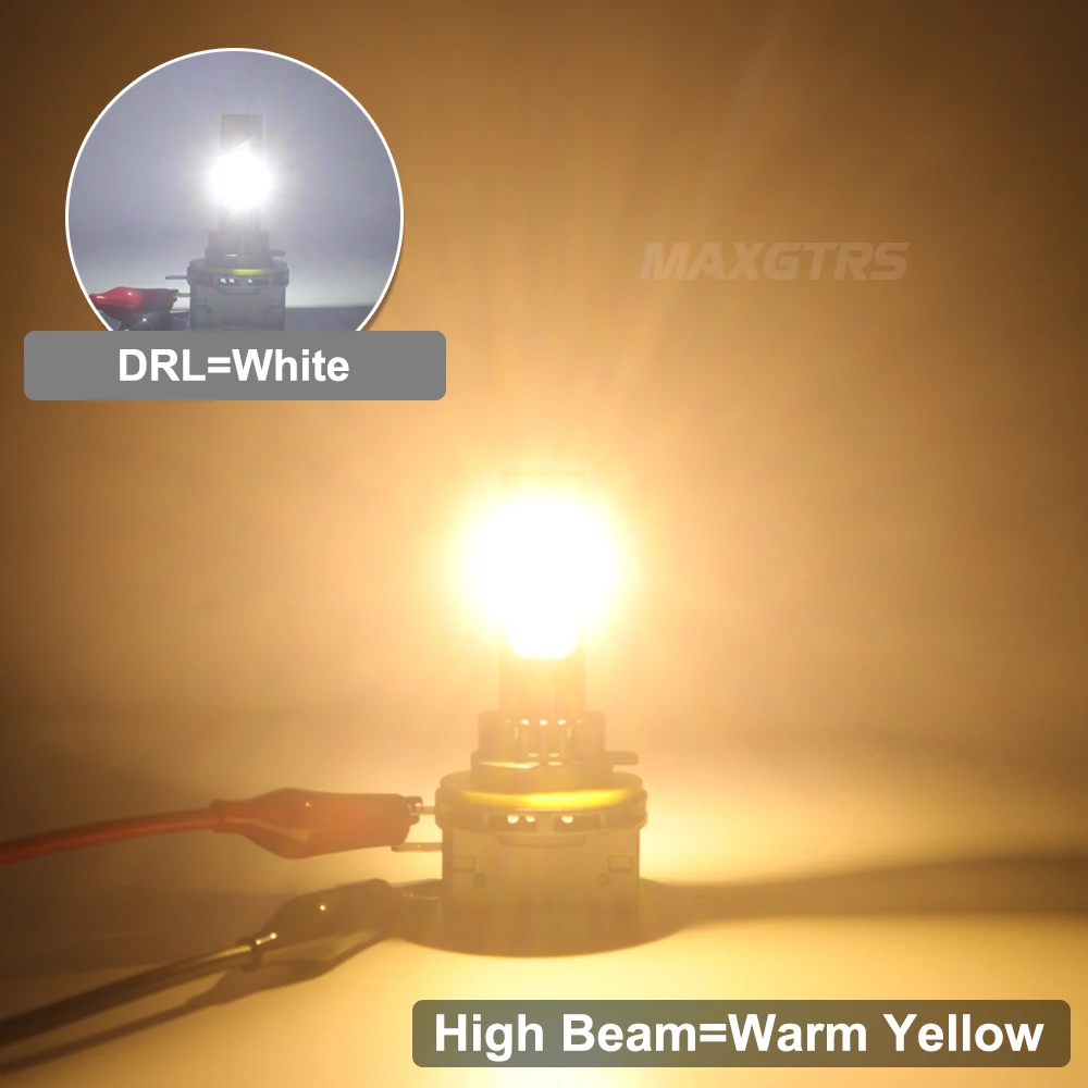 2 stks H15 LED Koplampen CANBUS 6500 K Wit 30000LM Auto LED Grootlicht DRL Rijden Lamp Met Koelventilator Foutloos