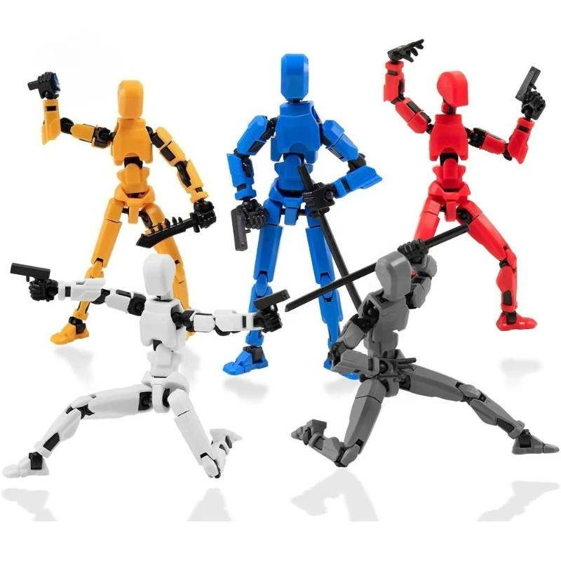หุ่นยนต์แอ็คชั่นฟิกเกอร์แบบหลายข้อต่อ พิมพ์ 3 มิติ ชุดโมเดลของเล่นแบบขยับได้ ของสะสม ของขวัญ ของตกแต่ง