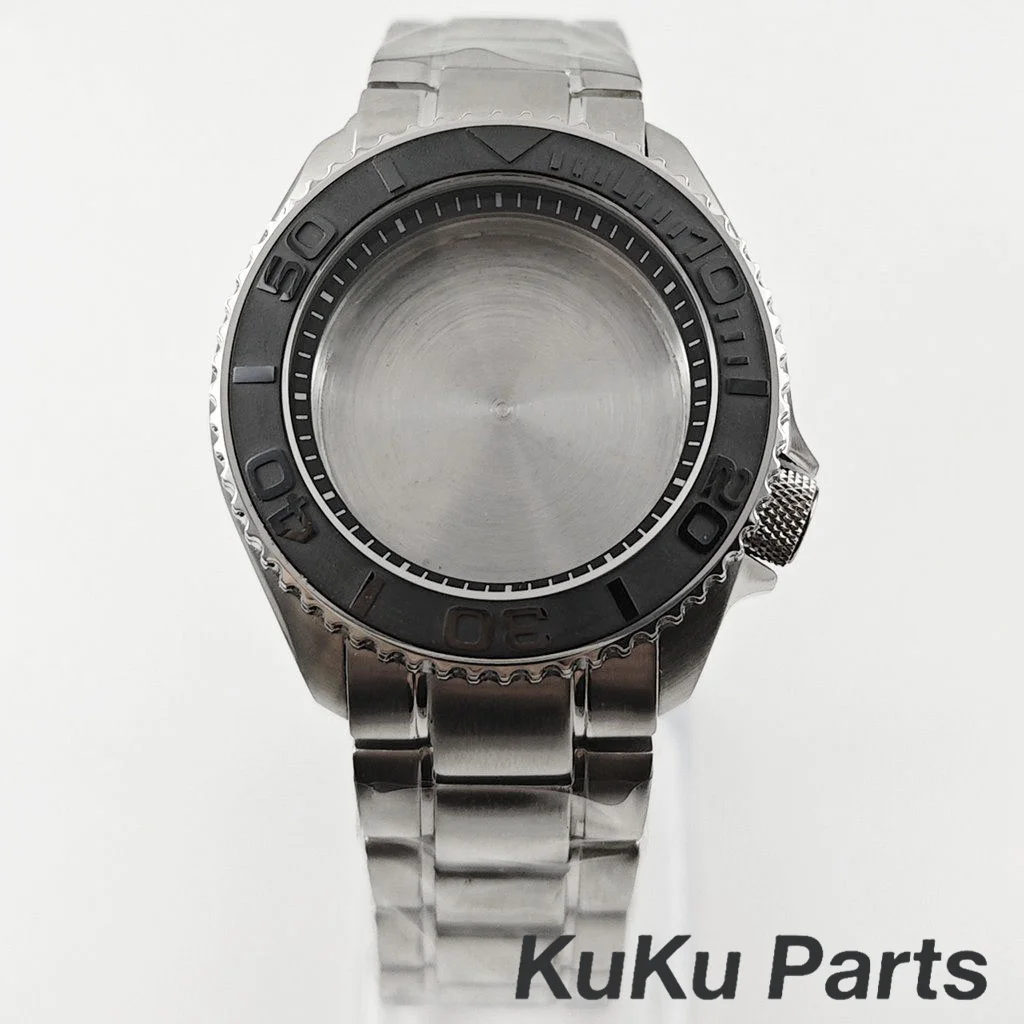 

Корпус для часов Mod NH35 Silver 42mm SKX007 из нержавеющей стали с керамическим безелем, подходит для механизмов NH34, NH35, NH36, 4R35, для циферблата 28.5 мм.