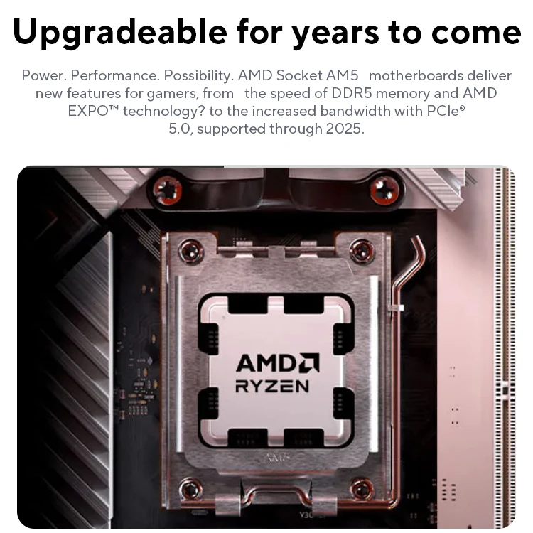 AMD Ryzen 7 7800X3D R7 7800X3D 5.0 GHz 8-Core 16-Thread CPU 5NM 96M 100-100000910 Socket AM5 New Tray Without cooler image 3
