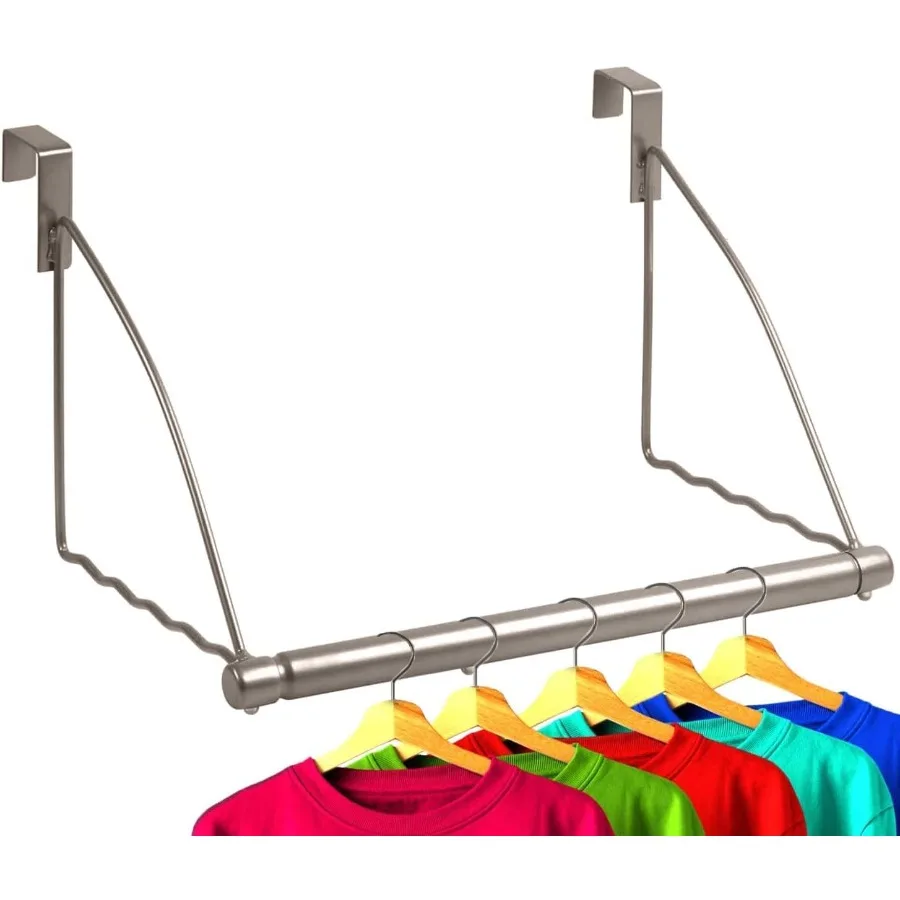 

Over The Door Hanger Door Rack Hangers for Clothes Space Saving Designed for Bedroom Bathroom Ideal for Clothes Towels Drying R