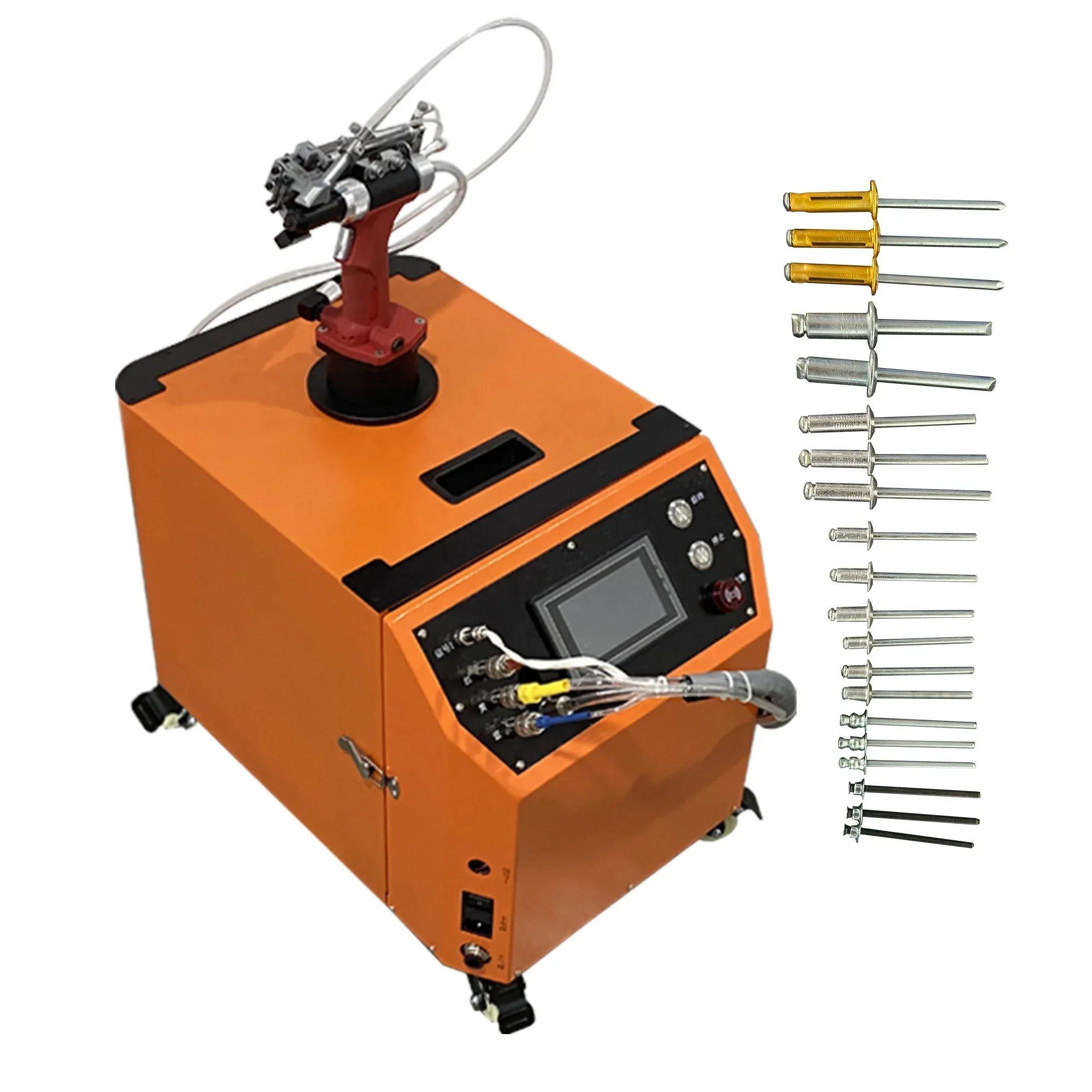 Heavy Duty Auto Feed Pop Rivet Gun Riveting Industrial Pneumatic Blind Pulling Automatic Feeding Rivet Machine