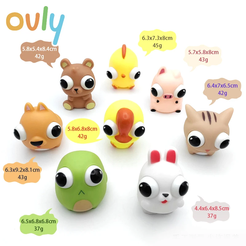 Ovly Pop Out Eyes Squeezing Animals Pigs Sheep Dog Bear Toys Decompression Fidget Antistress Sensory Stress Reliefing Kids Gift
