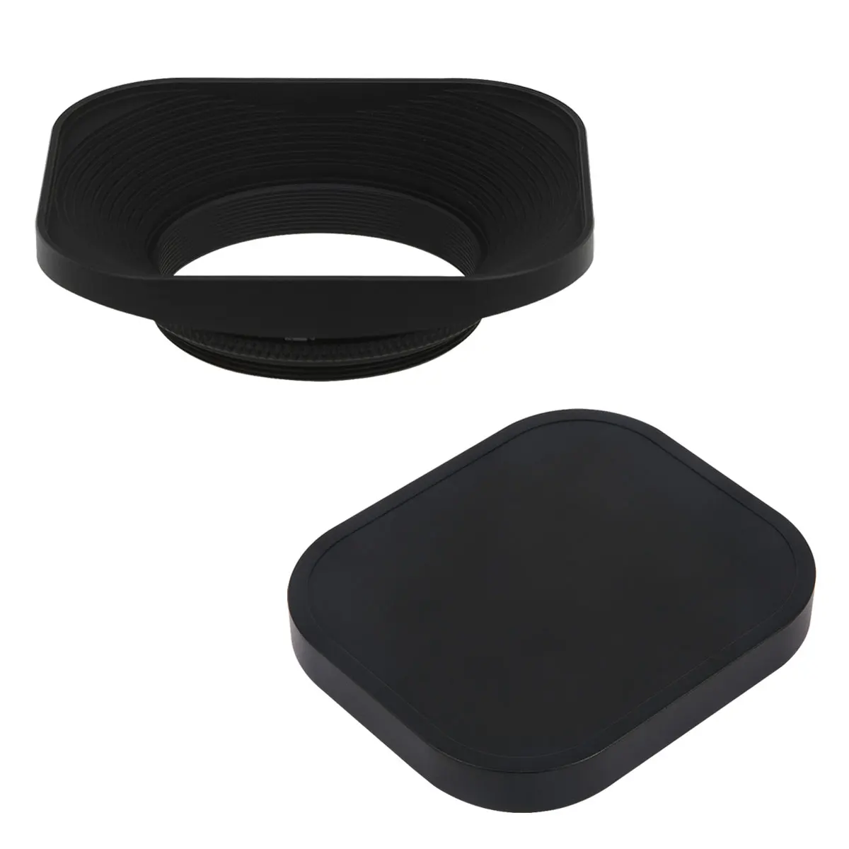 Haoge 43mm Universal Square Metal Screw-in Mount Lens Hood Shade for Leica D-LUX 8 dlux8  Camera