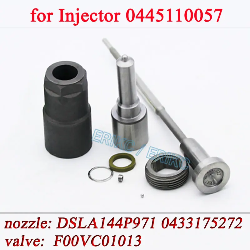 

0445110057 Diesel Injector Repair Kit Nozzle DSLA144P971 0433175272 Control Valve F00VC01013 For Bosch Sprayer 0 445 110 057