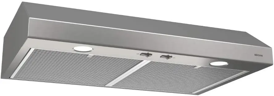 BCSD142SS 42-inch Under-Cabinet 4-Way Convertible Range Hood w/ 2-Speed Exhaust Fan and Light, 300 Max Blower CFM,