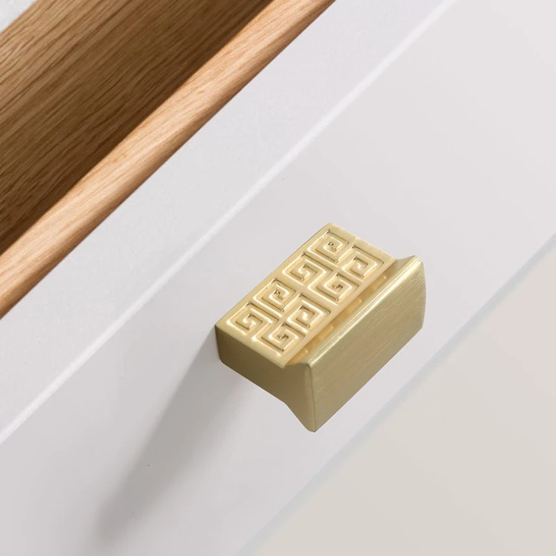 

New Chinese Style Handles for Furniture Creative Linear Handles for Wardrobe and Drawer Dresser Kitchen Cabinet Drawer Handles