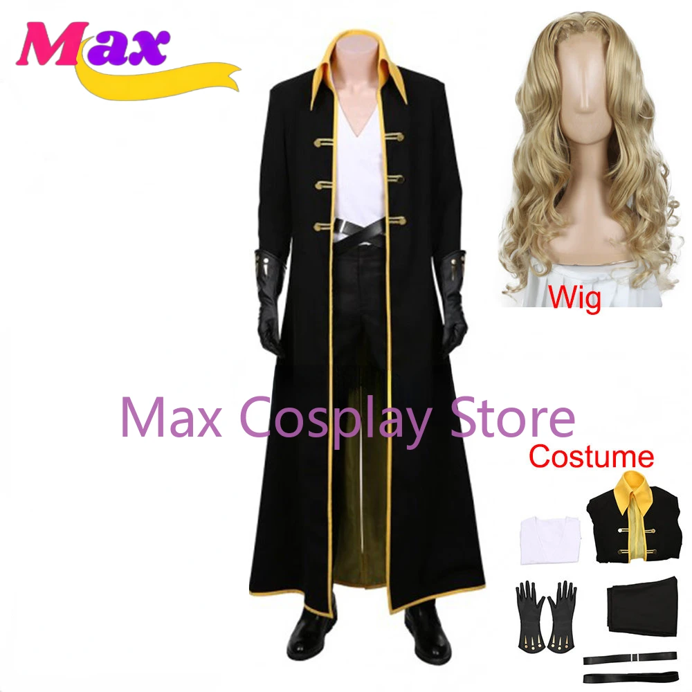 Max Anime Alucard Sypha Uniform Anime Version Cosplay Costume Halloween Cutome Made Any Size Clothes