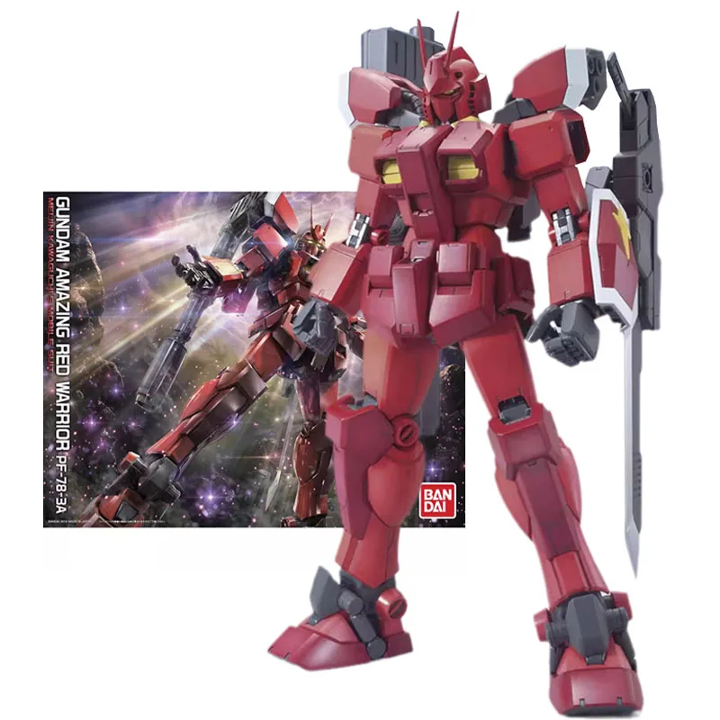 

Bandai Genuine Figure Gundam Model Kit MG 1/100 PF-78-3A Gundam Amazing Red Warrior Collection Gunpla Action Figure Boys Toys